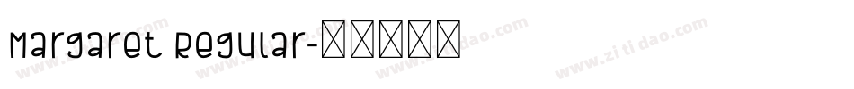 Margaret Regular字体转换